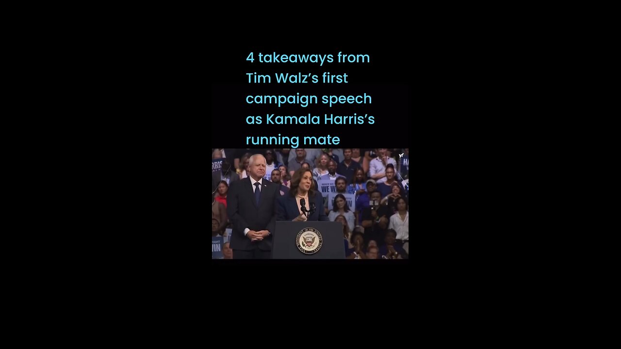 4 takeaways from Tim Walz’s first campaign speech as Kamala Harris’s running mate #lioneyenews