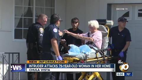 79-year-old woman knocked out by burglar