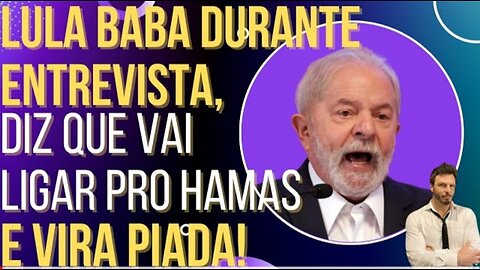 Former prisoner Lula drools during an interview, says he's going to call Hamas and it becomes a joke