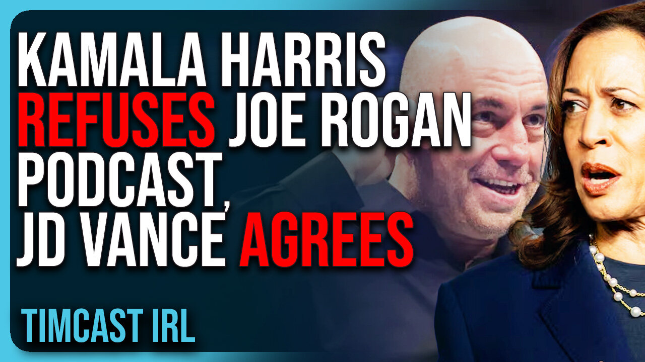 Kamala Harris REFUSES Joe Rogan Podcast, JD Vance Agrees