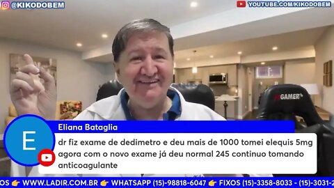 MUDANÇA DE HABITOS evitar trombose varizes AVC anticoagulante e muito mais... WhatsApp 15-99644-8181