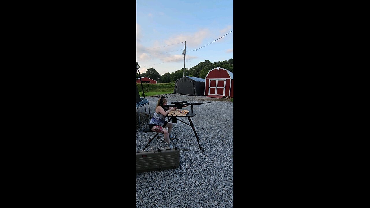 My wife on the RPR 338 lapua mag