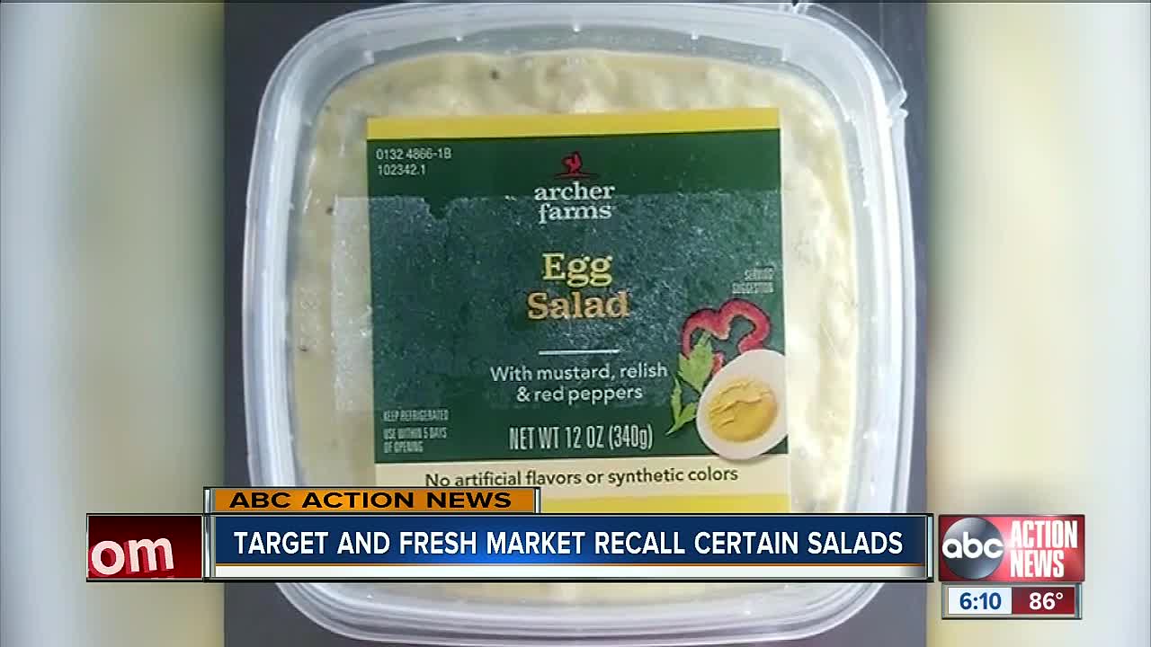 Sandwiches and salads sold at Target, Fresh Market recalled over listeria concerns