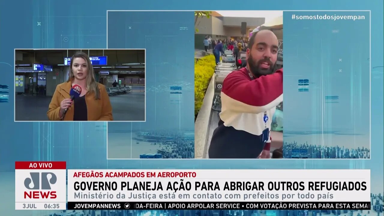 Governo planeja ação para abrir outros refugiados após afegãos acampados em aeroporto de Guarulhos