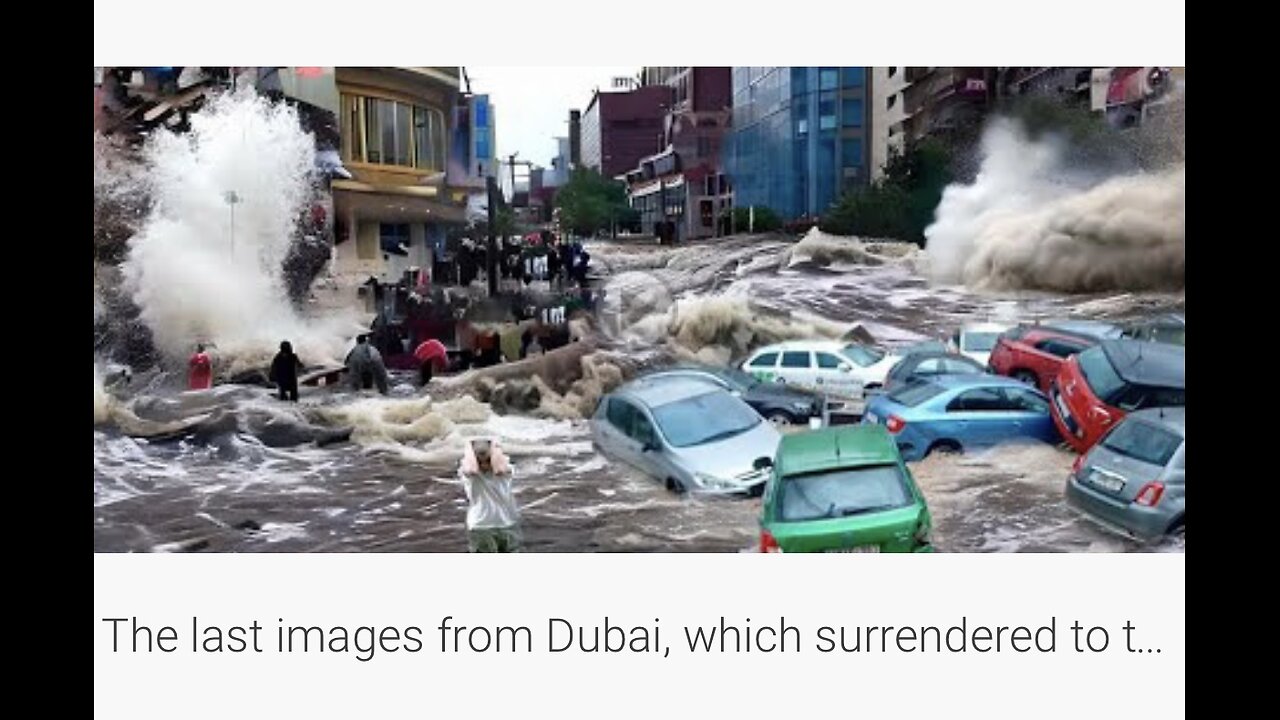 The last images from Dubai, which surrendered to the flood - roads and streets turned into the lake