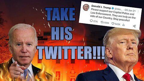 US President Joe Biden EXPOSED for STEALING Trump Twitter Account!! #joebiden #trending #trump