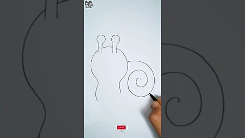 Very Easy❗Drawing Snail Shorts || How To Draw a Snail || #simple #drawing #shorts #video