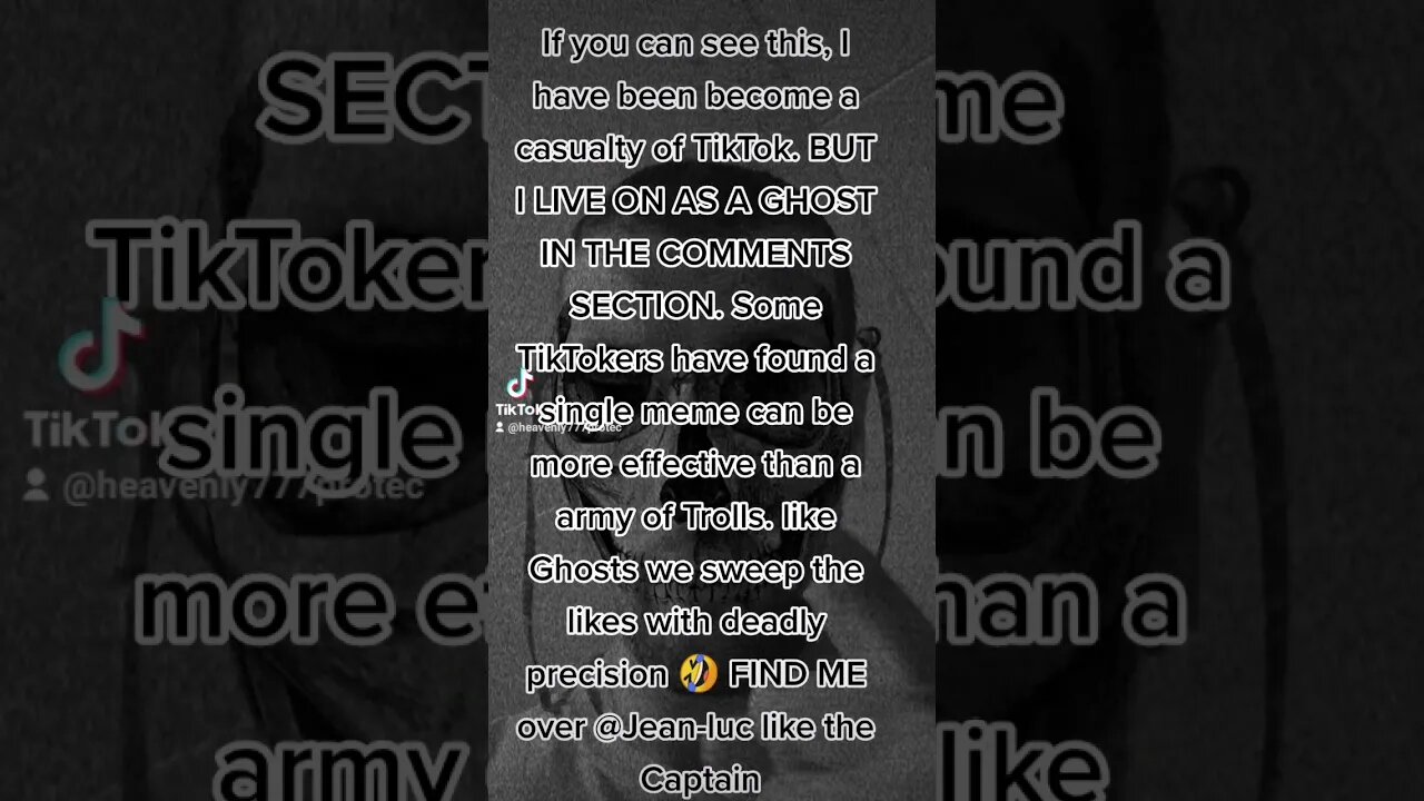 A GHOST in the Comments Section #parody #tiktok #sabaton