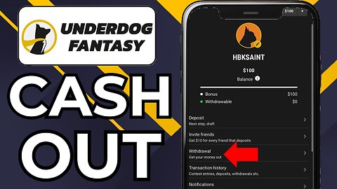 HOW TO WITHDRAW MONEY FROM UNDERDOG FANTASY