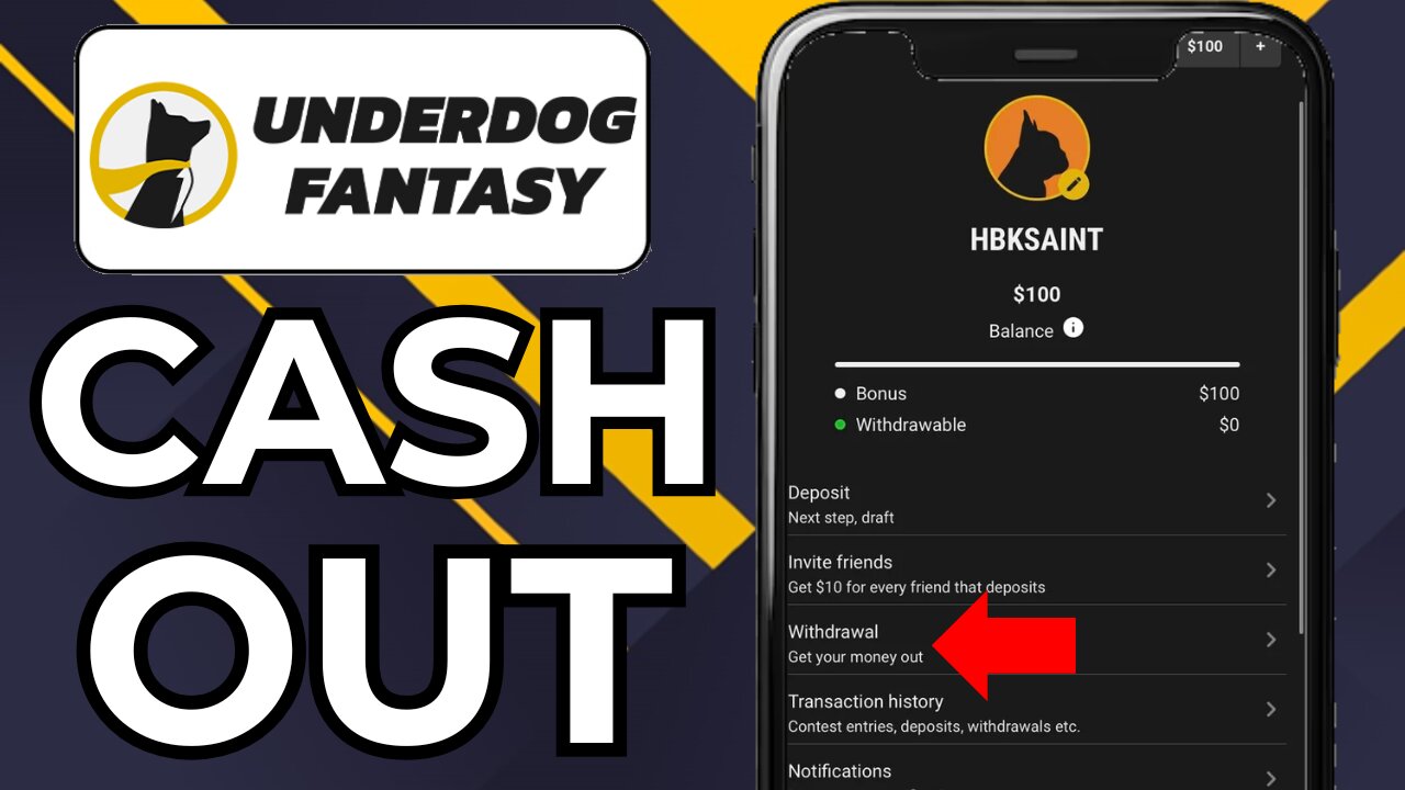 HOW TO WITHDRAW MONEY FROM UNDERDOG FANTASY