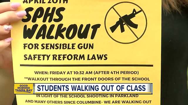 Tampa Bay area students to participate in National School Walkout events on April 20