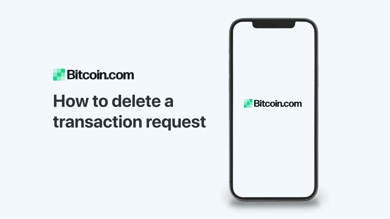 Bitcoin.com Wallet: How to delete shared wallet a transaction request