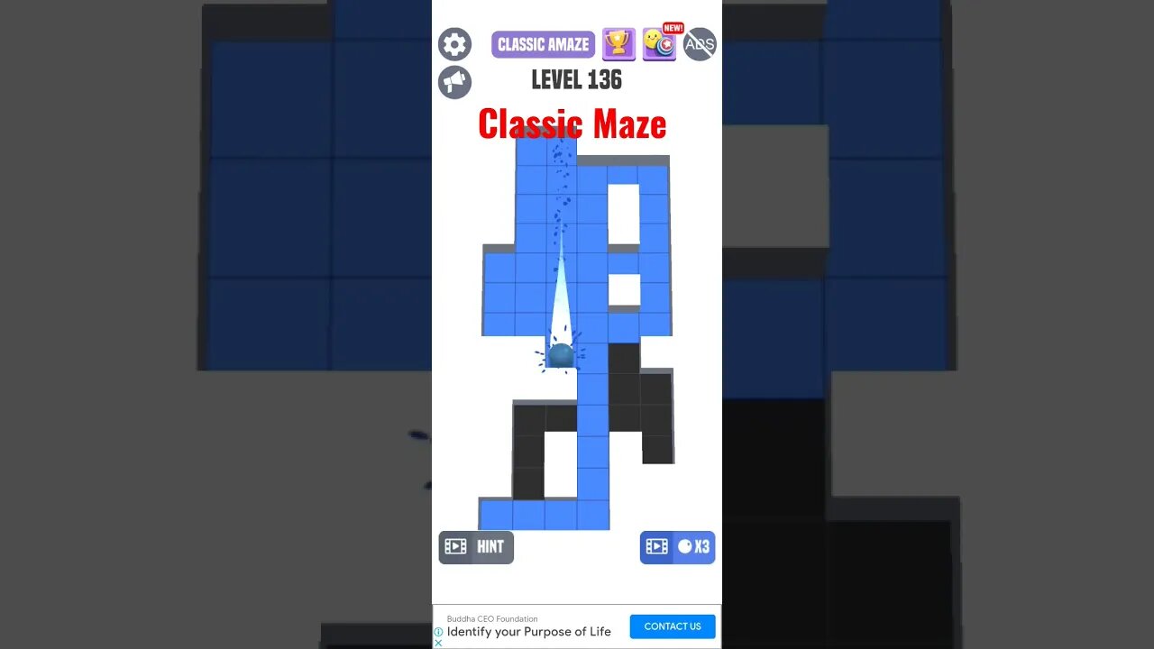 Classic Maze Level 136. #shorts