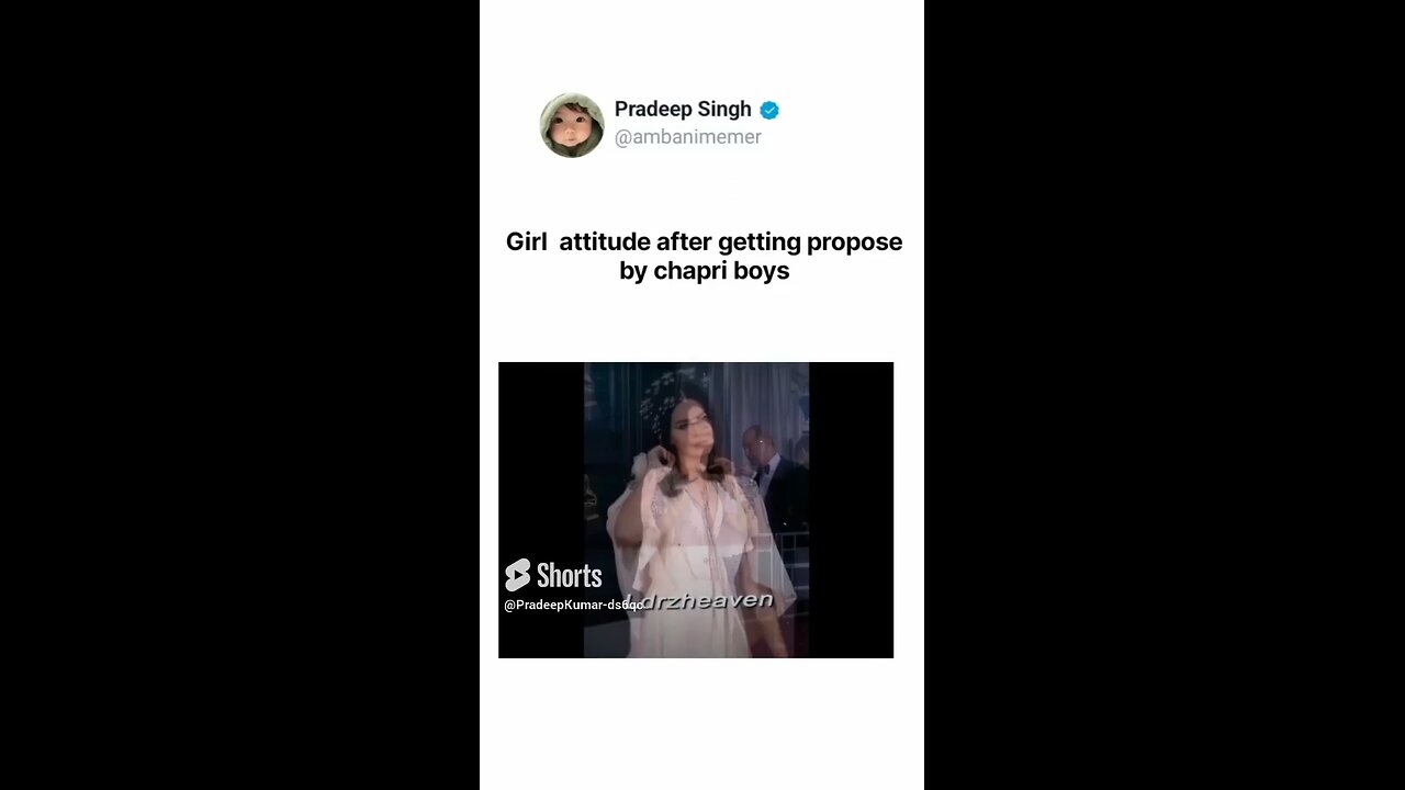 Girl attitude after proposal 😅😅