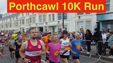 Porthcawl Drone: 10K Run July 2nd (with close ups)