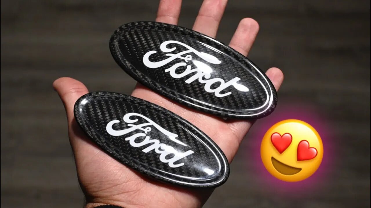 CUSTOM 1 OF 1 CARBON FIBER FORD BADGES FOR MY MODIFIED FORD FUSION! *NEVER BEFORE SEEN*