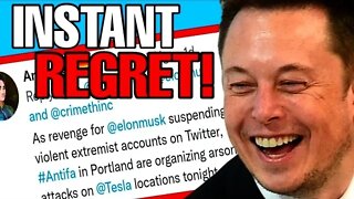 ANTIFA VOWS TO BURN DOWN TELSA AFTER ELON MUSK BANS THEM FROM TWITTER