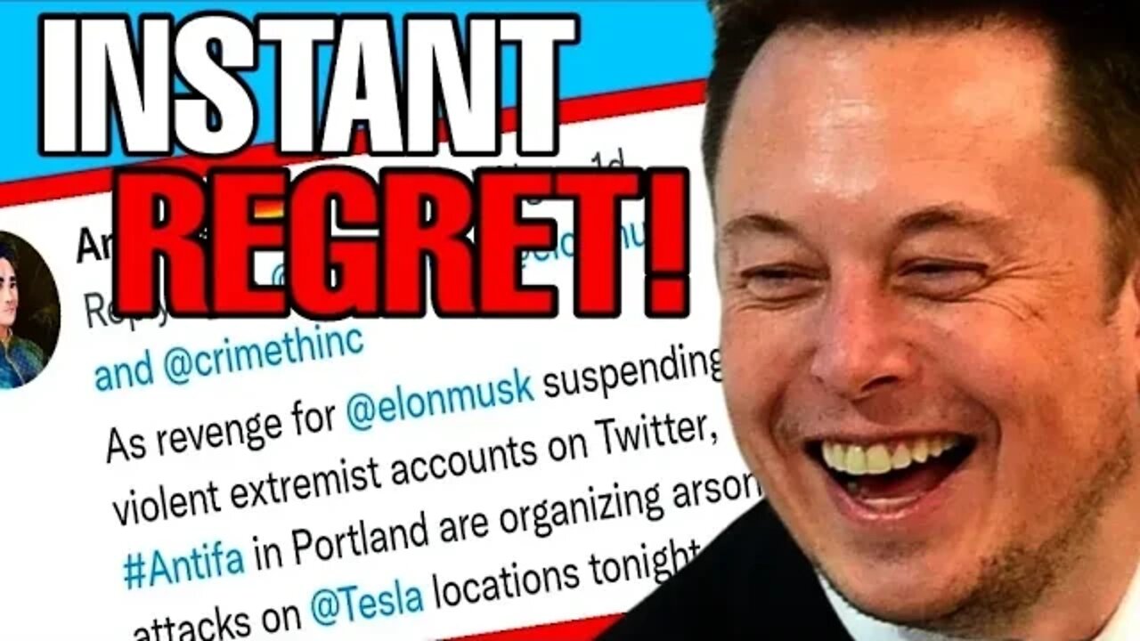 ANTIFA VOWS TO BURN DOWN TELSA AFTER ELON MUSK BANS THEM FROM TWITTER