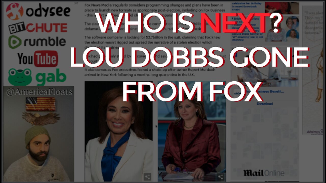 As Fox FIRES Lou Dobbs, More Heads Will Roll For Supporting Trump & MAGA Movement