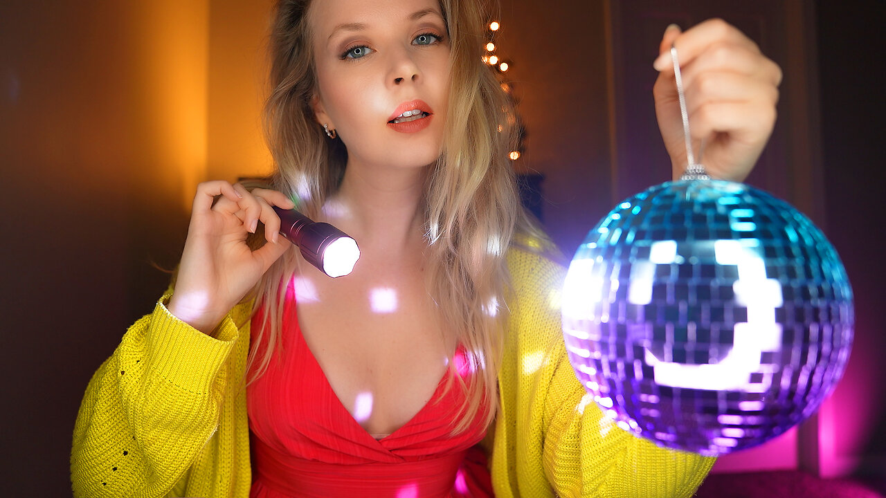 ASMR Shiny experiment ✨Sparkles and tingles 💎 Medical examination 🎆 Christmas mood