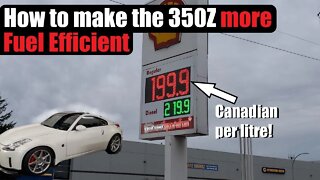 How to make the Nissan 350Z more FUEL EFFICIENT (Better Fuel Economy) | AnthonyJ350