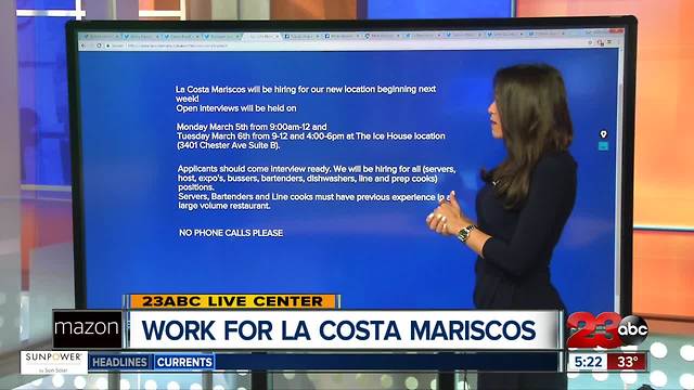 La Costa is hiring