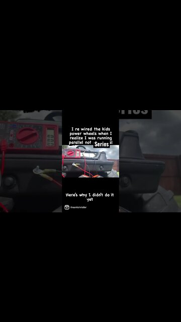 Series!!! I am obviously not an electrician. #dadlife #awesome #powerwheels #modifiedpowerwheels