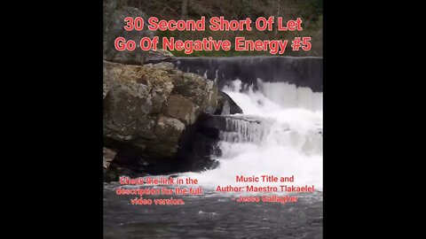 30 Second Short Of Let Go Of Negative Energy | #meditation #shorts #shortsvideo #waterfall #5