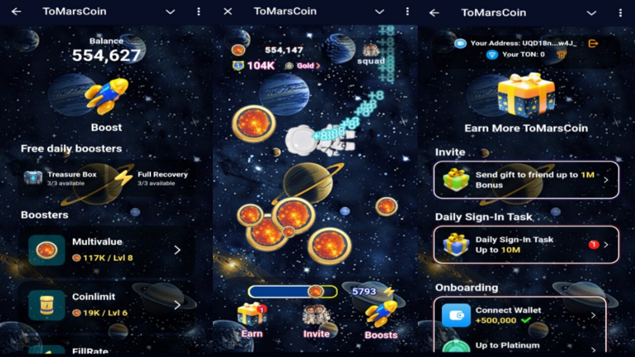 ToMarsCoin | New Telegram Crypto Airdrop Mining Bot | Swipe To Earn Crypto