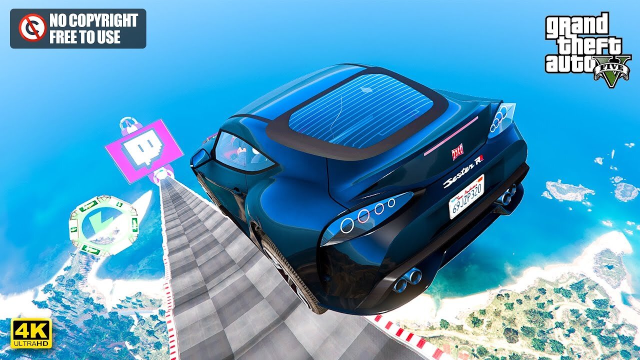 GTA 5 CAR stunt game play