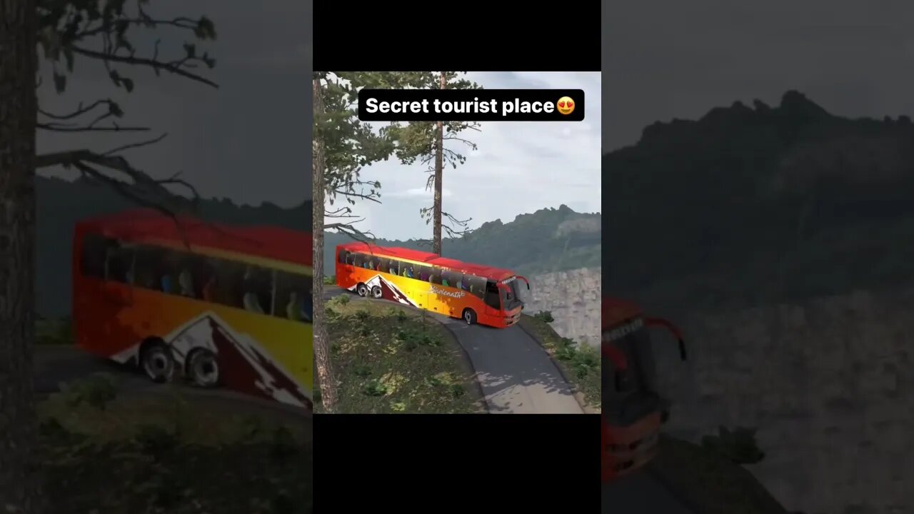 Secret tourist place 😱🥵 #viral #shorts #gaming #busdriver