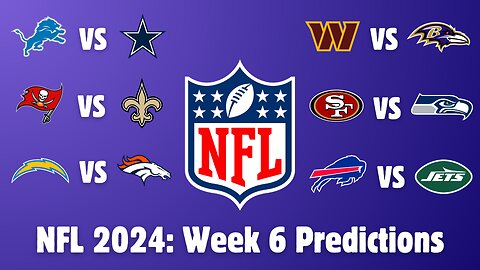 NFL 2024: Week 6 Predictions