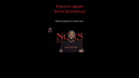 You Celebrate Every Day #dayodman #motivation #eeyayyahh #motivationalspeaker #positivity