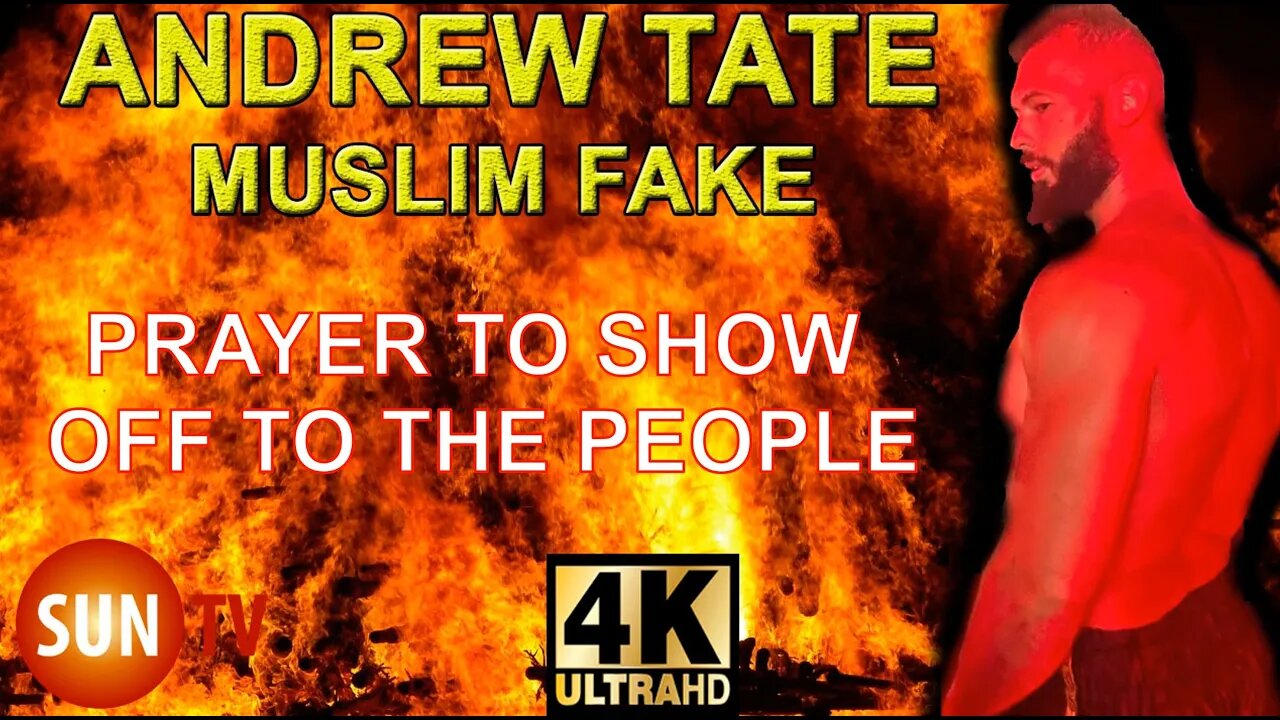 Andrew Tate shows off prayer to deceive Muslims & World muslim conversion #andrewtate #muslim #allah