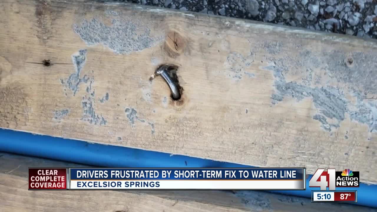 Drivers frustrated by short-term fix to water line