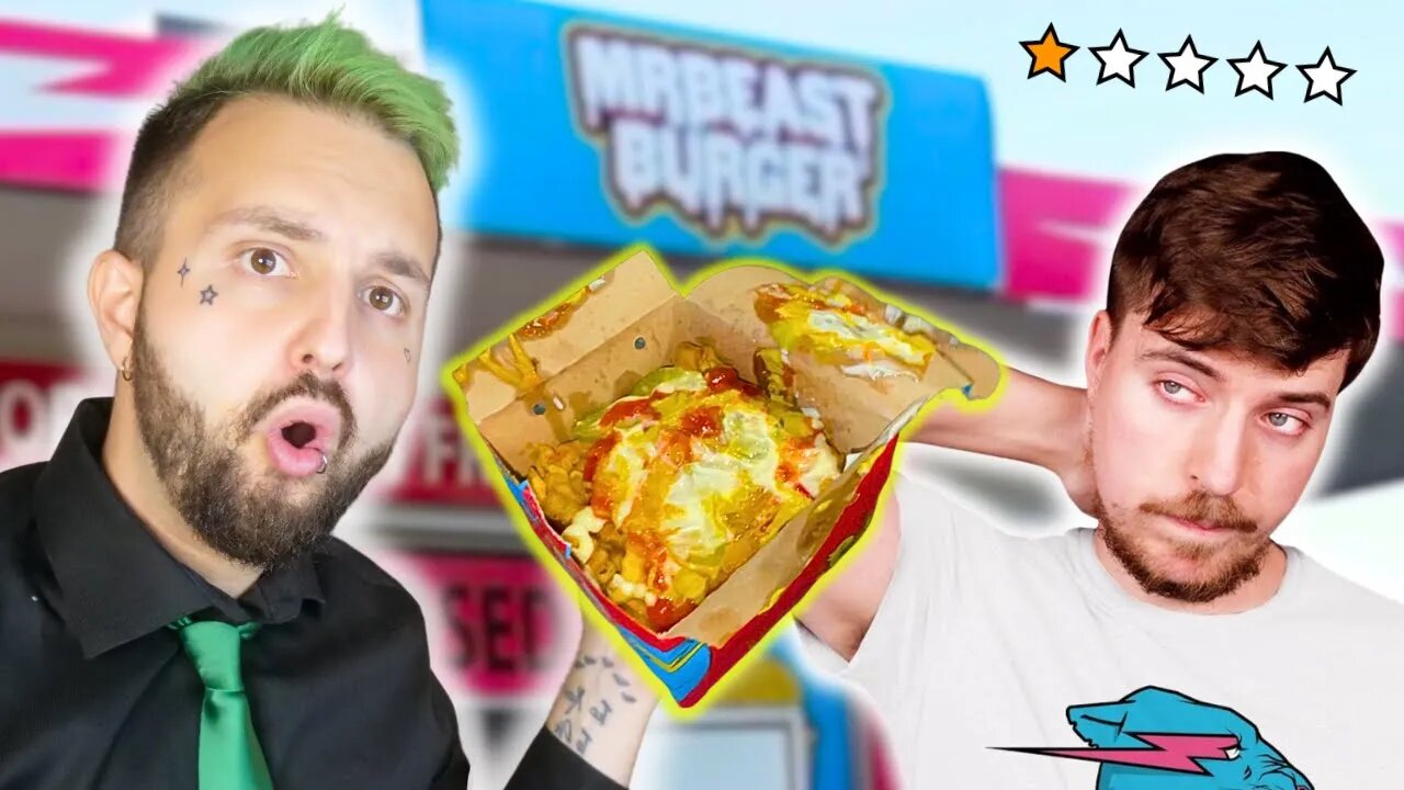 Eating The Worst Reviewed Mr. Beast Burger In My City