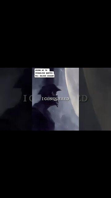 USING AI TO VISUALISE QUOTES P2: JULIUS CEASAR #aiart #romanempire #aiartist #rome #quotes #war VEN