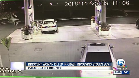 Woman killed in crash near Palm Beach Gardens involving SUV reportedly stolen in Jupiter