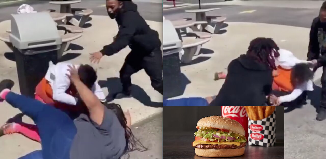 Major Brawl Over Some Rally's CHEESEBURGERS & FRIES IN DAYTON, OHIO