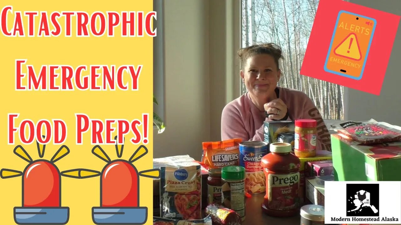 🚨Catastrophic Emergency Food Prepping, earthquake, fire, flood, bug-out, war, blizzard, tornado🚨