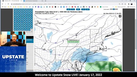 Upstate Snow LIVE - January 17, 2022