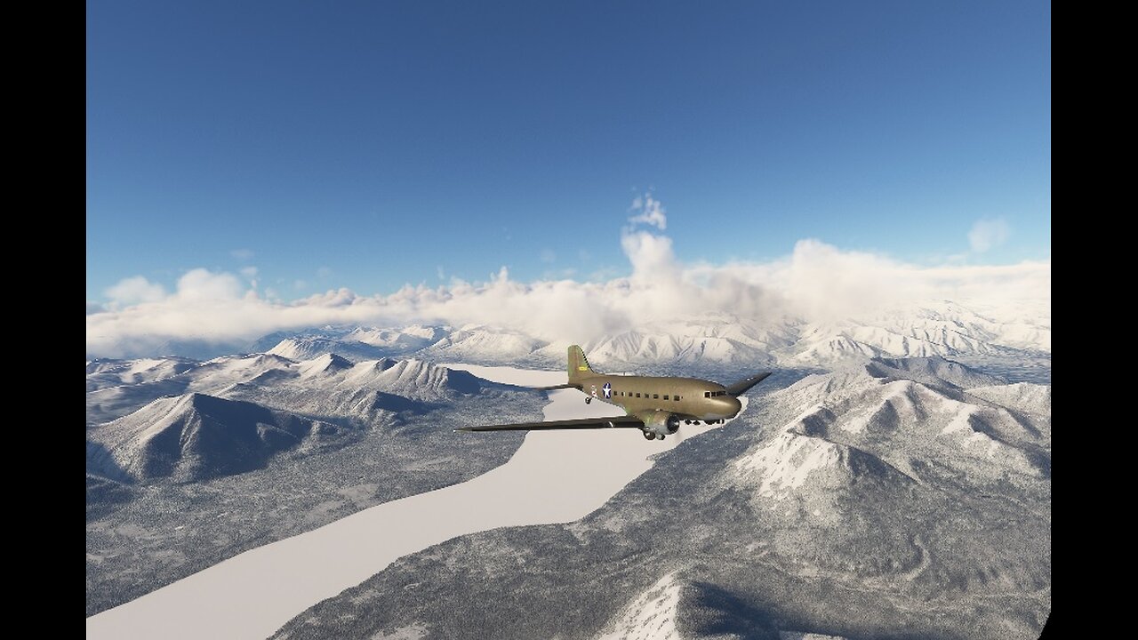 MSFS VR, DC-3 PAVD-PABI in Alaska