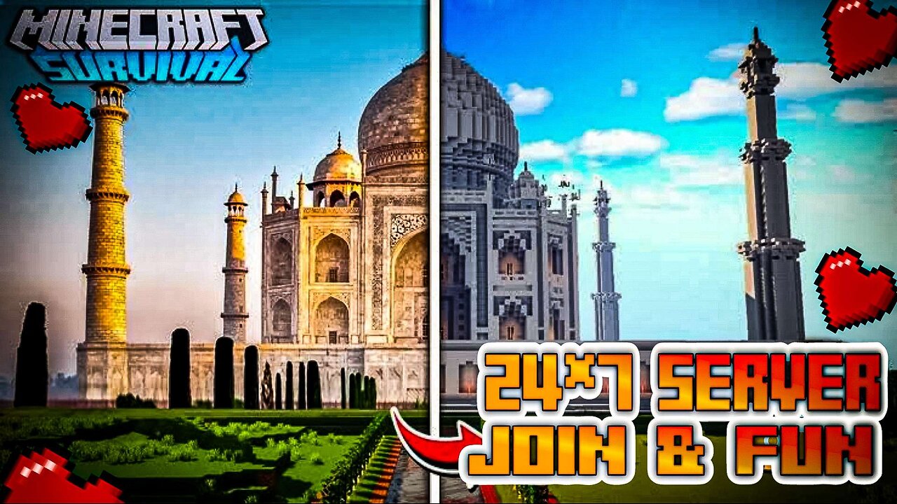 I BUILD A TAJ MAHAL LIVE MINECRAFT