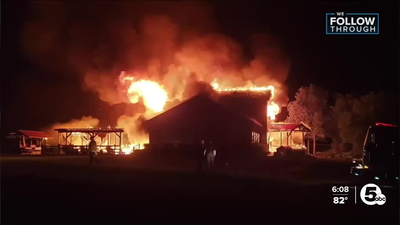 'because I said I would.' begins rebuilding after HQ is destroyed in fire