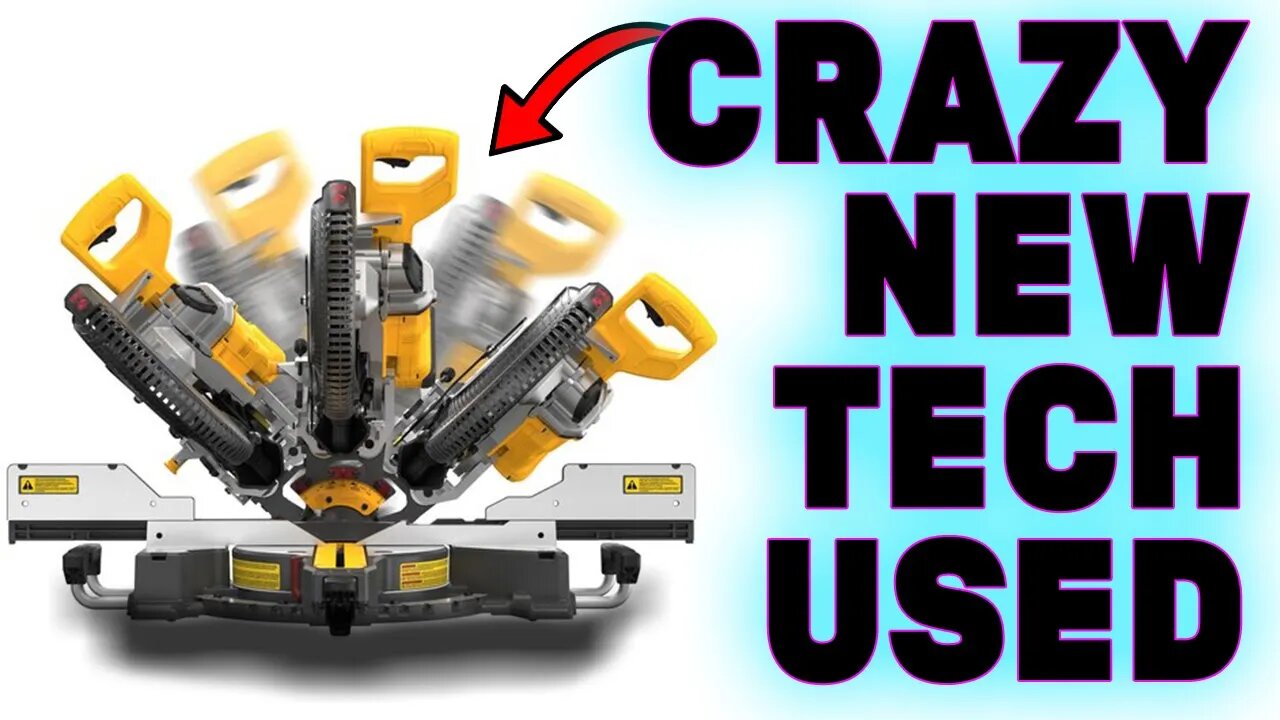 DEWALT Tool's New Miter Saw is nothing like you've ever seen before (CRAZY TECHNOLGY) #dewalttools