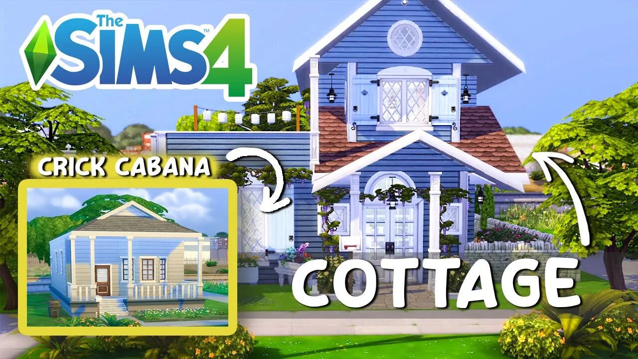 Crick Cabana To Cozy English Cottage | Sims 4