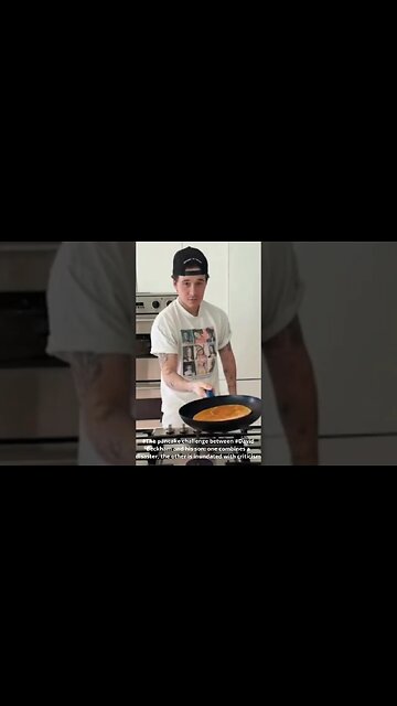 #The pancake challenge between #David Beckham and his son #shorts