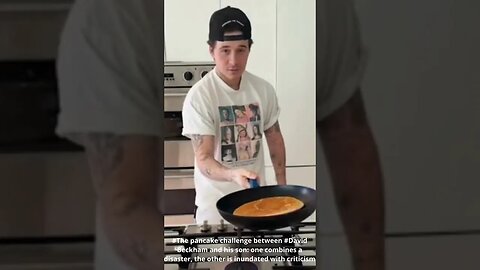 #The pancake challenge between #David Beckham and his son #shorts