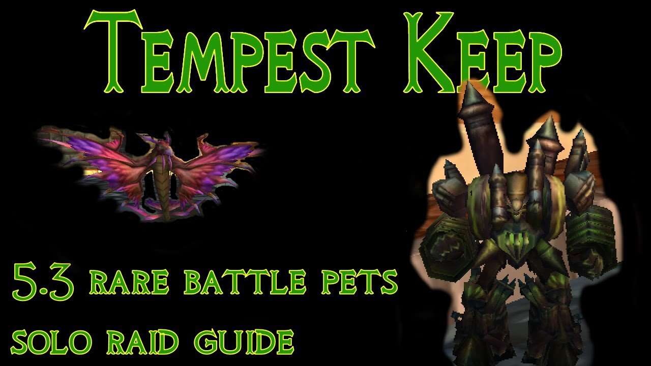 Tempest Keep 5.3 rare battle pets | raid solo tutorial guide (Burning Crusade)