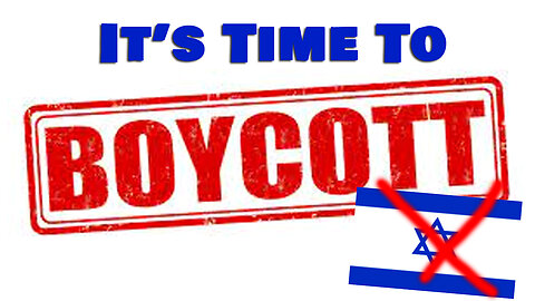 How to BOYCOTT Israel, The ZIONIST TERRORIST - The RIGHT WAY!!!!!